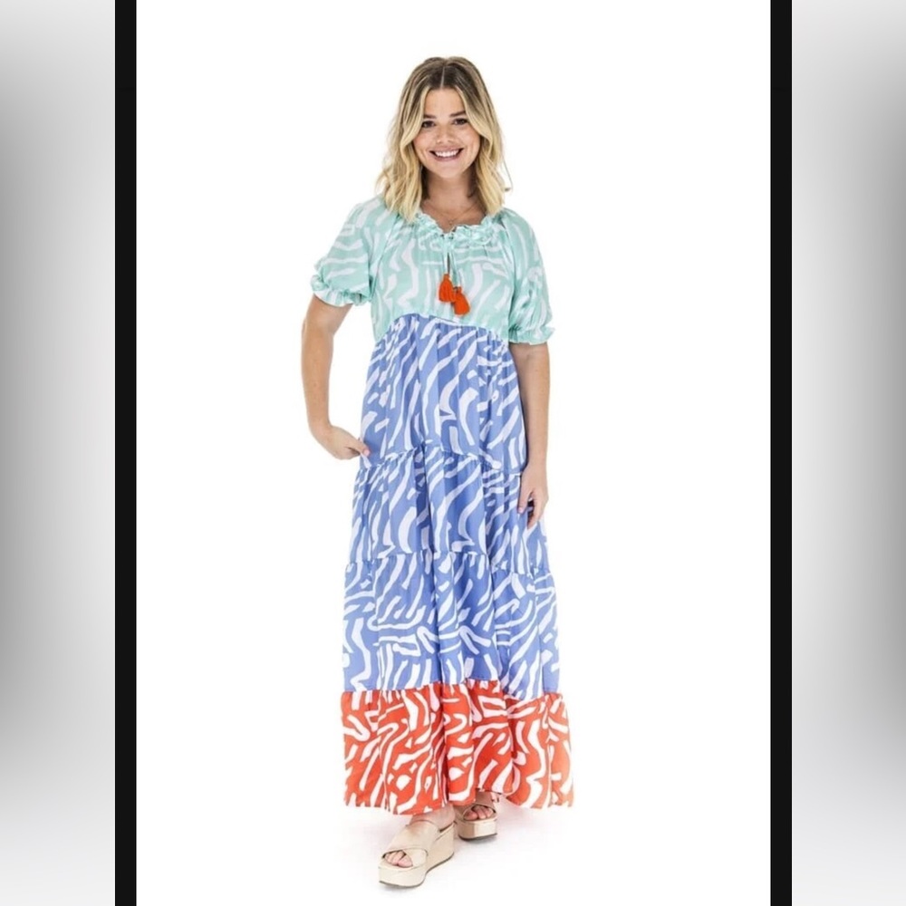 Britoncourt Zebra Maxi Dress